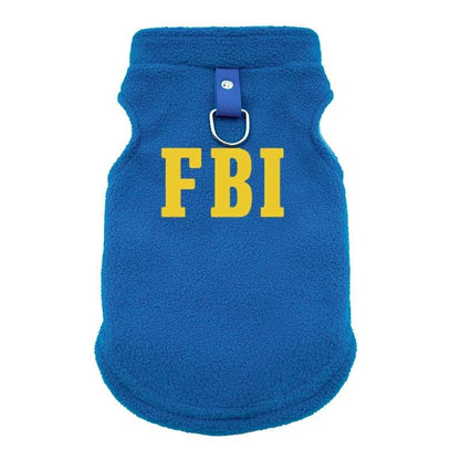 FBI Roupa para Cães Colete Macio Quente Roupa para Cachorros Colete Capa Roupa de Inverno para Animais de Estimação Jaqueta Casaco Cães Pequenos e Médios Roupa Chihuahua P-GG