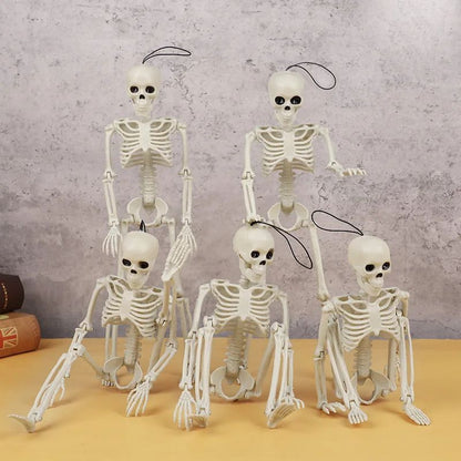 40cm Halloween Skull Skeleton,Posable Skeleton,Human Shape Bones,Halloween Party Home Decorations,Haunted House Horror Props