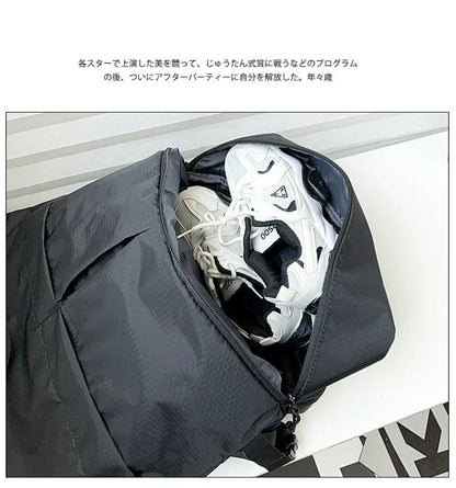 Mochila Unissex de Grande Capacidade Masculina e Feminina Mochilas de Nylon Impermeáveis Esportivas Modernas Mochilas Escolares Portáteis de Lazer Viagem