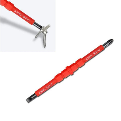 Conjunto de Chaves de Fenda Isoladas 3 em 1 PH1/PH2, Kit de Ferramentas Multiuso para Eletricistas, Chave de Fenda de Fenda Cruzada