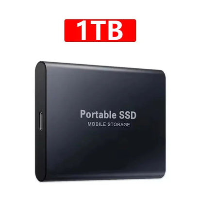 SSD Externo Premium 2TB/4TB com Interface USB 3.1/Tipo-C de Alta Velocidade à Prova D'água e Poeira, Adequado para PC/Mac