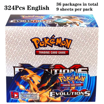 324 pçs/caixa Pokémon TCG: Sol e Lua, Escuridão Incendiada, 36 Pacotes, Caixa de Booster, Jogo de Cartas Pokémon, Brinquedos Colecionáveis, Jogo de Tabuleiro Prismático
