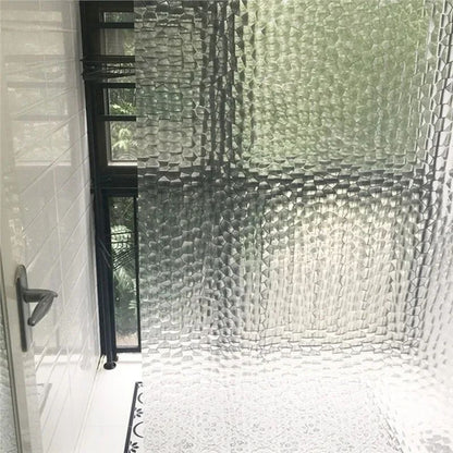 1PCS 180x180cm Cortina de Banho 3D Transparente Mais Grossa Impermeável