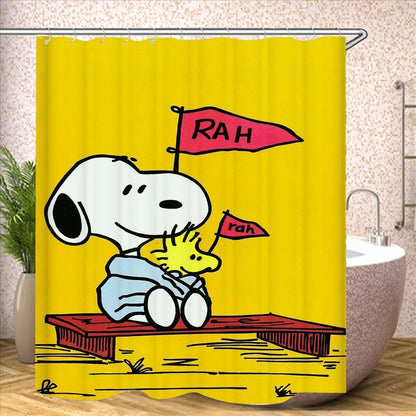 Snoopy Bathroom Decorations and Accessories Curtains for Shower Bath Curtain Sets Full Set Anime 120x180cm
