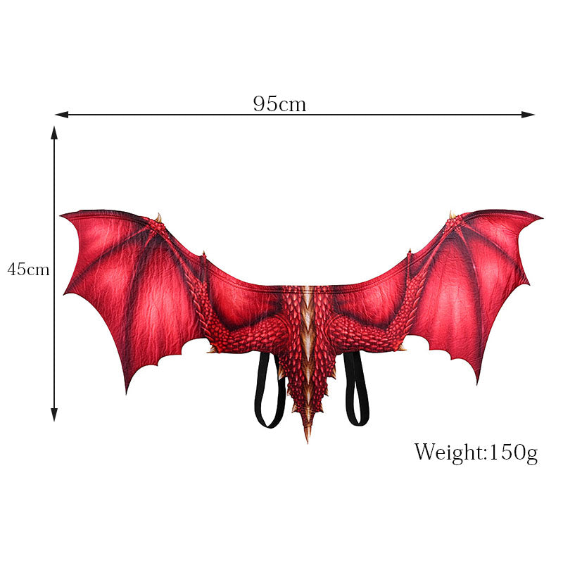 Adult  New Year Decoration Carnival Party Animal Costume cosplay Dinosaur dragon demon Face mask and wings