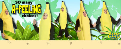 Halloween Adult Funny Cosplay Fruit Vegetable Costume Banana Carnival Dress Up Outfit Couple Party Purim Fancy Dress Stage Show