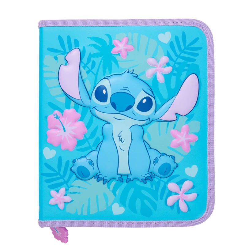Miniso Disney Stitch Kawaii Children Schoolbag Set Cartoon Student Bookbag Lunch Bag Pen Case Casual High Capacity Backpack Gift