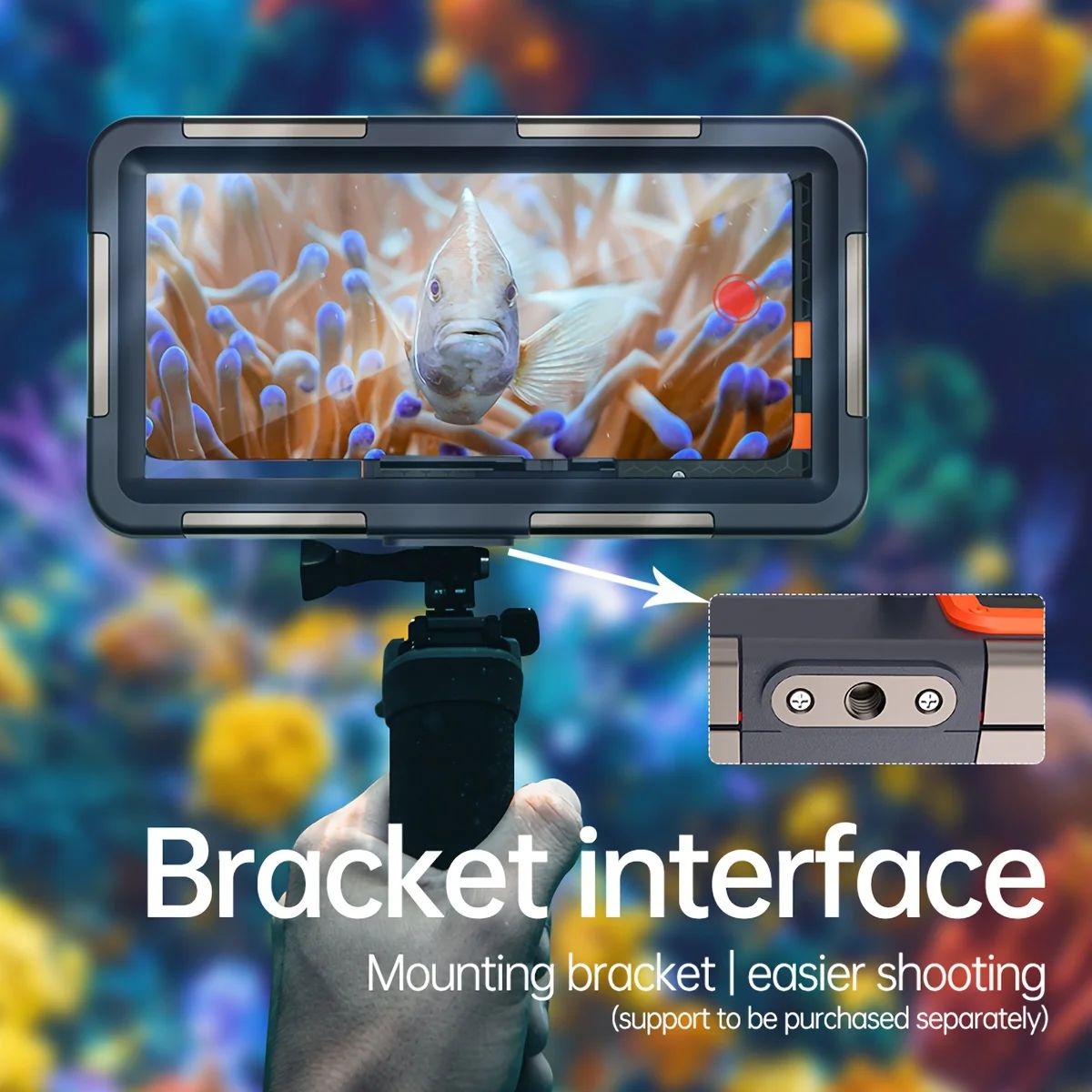 Waterproof Phone Case Holsters & 15m Diving 50ft Swimming Premium Protective Housing & Lanyard For iPhone Samsung 6.8" Phone