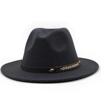 2025 Mulheres Homens Chapéu Panamá Fedora Aba Larga Proteção Solar Clássico Unissex Moda Chapéu Top para Festa Casamento Igreja