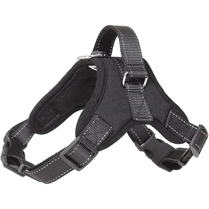Peitoral para Cães Tipo Sela Reflexivo Ajustável para Animais de Estimação, Sem Puxão, para Caminhada, Treinamento, Cães Pequenos, Médios, Grandes e Grandes, Colete Peitoral