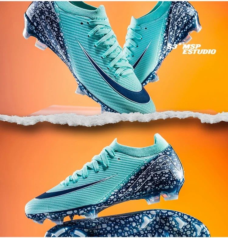 New Men Women Professional Football Boots Cleats Grass Training Match Sport Soccer Shoes FG/TF Ultra-light Non-slip Unisex