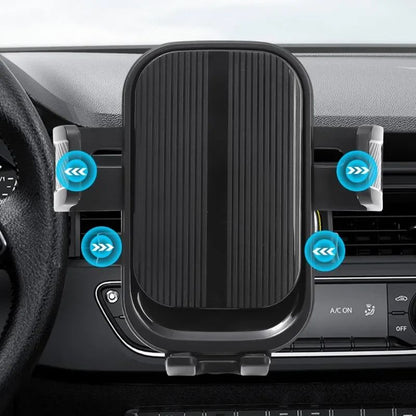 Suporte de Telefone para GPS de Saída de Ar Veicular Rotação 360° Gancho Espiral Universal para Saída de Ar Suporte Veicular por Gravidade para Smartphones de 4.7-7.2 polegadas