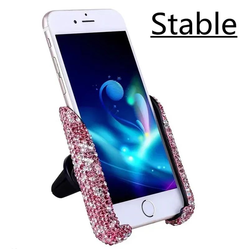 VIKEFON Suporte Universal para Celular para Carro Suporte para Celular Saída de Ar Clipe Estável Acessórios para Interior de Carro