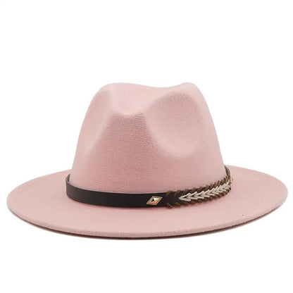 2025 Mulheres Homens Chapéu Panamá Fedora Aba Larga Proteção Solar Clássico Unissex Moda Chapéu Top para Festa Casamento Igreja