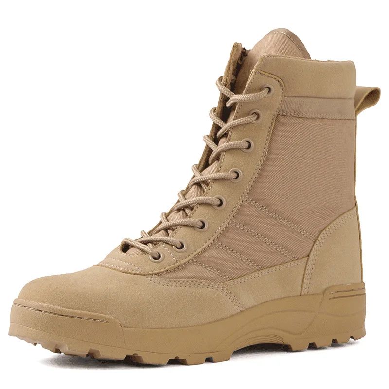 Botas Táticas Masculinas Botas de Força Especial Botas de Combate no Deserto Botas de Caminhada ao Ar Livre Botas de Tornozelo Masculinas Botas de Segurança para o Trabalho