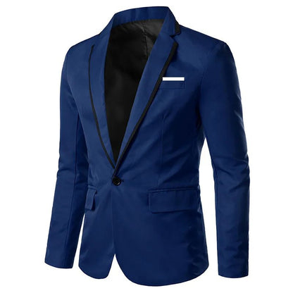 Man Party Dresses Leather Dress Coats Suits Blazer Clothing Men's Solid Color Suit Coat Mens Blazers