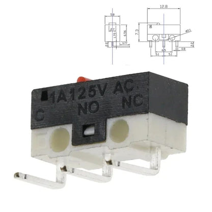 20Pcs 3 Pins Limit Switch SPDT Mouse Button Tact Switch 1A 125V Micro Switch for 3D Printer Parts Mouse Roller