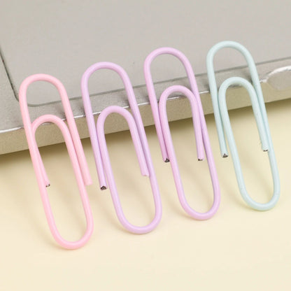 Portable Mini Color Paper Clips Metal Paperclips Binder For Paper Text Photo Cards Marking Clips Home Office Stationery
