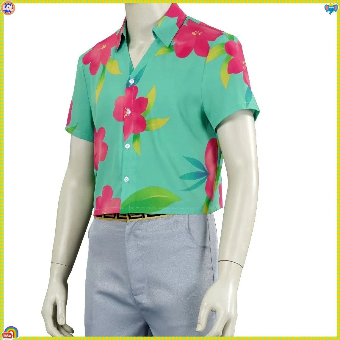 KPp Boys Abby Cosplay Floral Shirt Wig Hat 2026 Disfraz Soda Pop Costume Kids Men Halloween Party Clothes