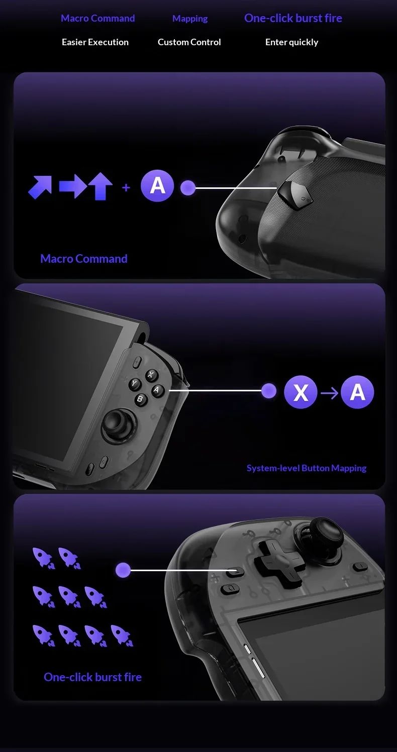 Abxylute N6 Deck-Style Controller For Switch 2 Hall Effect Joystick Native GL/GR Button Native HD Vibration Pro Handle NS2 Gifts