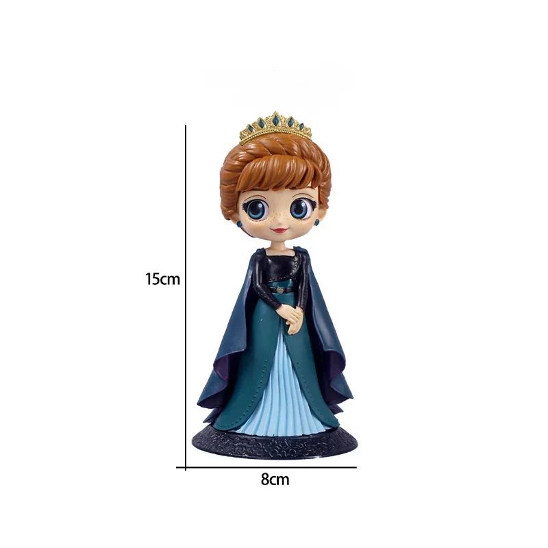 Disney Frozen Elsa Anna Princesa Bonecos de Ação Fofos de Desenho Animado Coleção de Brinquedos Infantis Decoração de Bolo Enfeites de Quarto Presente