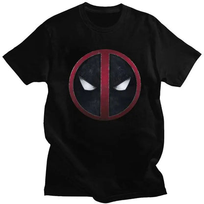 Mens Deadpool T Shirts Short Sleeve Cotton Tshirts Stylish Leisure Marvel Tee Plus Size Apparel Marvel Top Graphic T-shirt Print