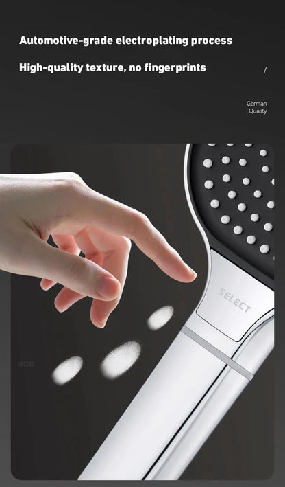 13CM Large Panel 3 Modes High Pressure Shower Head Massage Adjustable Shower Head With Filter Element Bathroom Accessories 2024