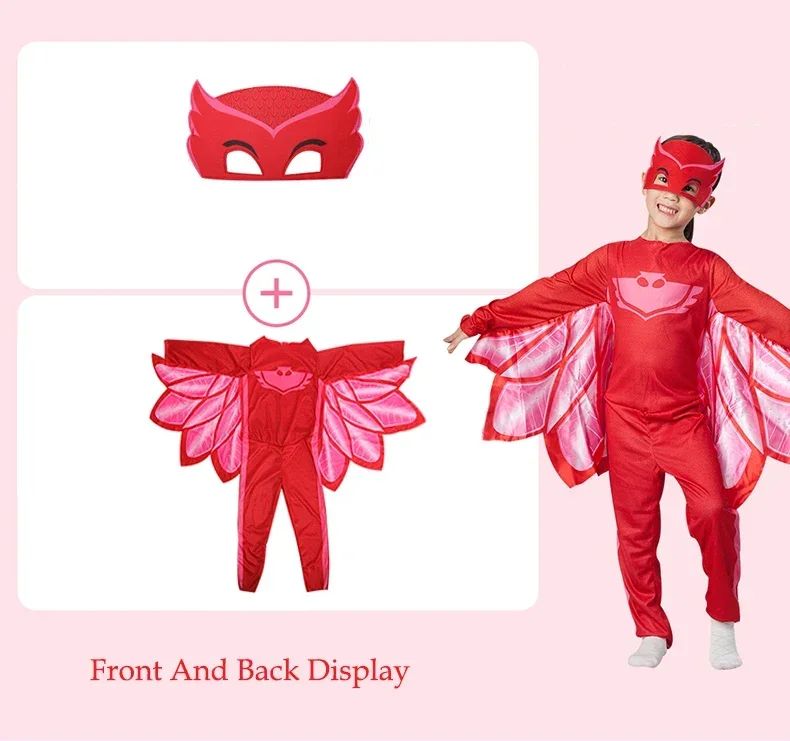 2025 Halloween Cartoon Pj Cosplay Costume Anime Figure Dressing Clothes Christmas Halloween Birthday Party For Boy Girl Kids