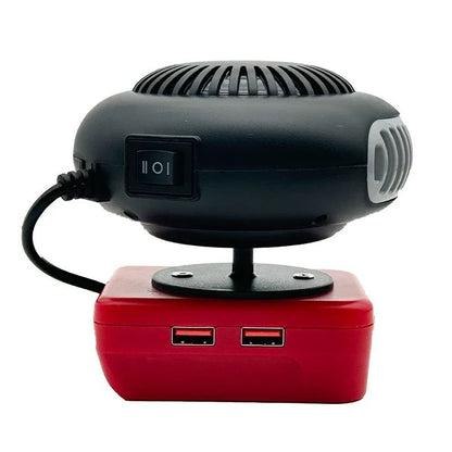 Portable Li-ion Battery Power Air Heater Blower Fan Heater Hot&Cold Wind Dual Mode for Makita for Bosch for DeWalt for Milwaukee