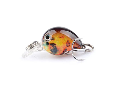 Novo Wobbler de Pesca para Carpa Isca Artificial Anzol Único BKK Isca Falsa a Laser Luya Rocha Água Flutuante "Homenzinho Gordo" 3,3CM/2G