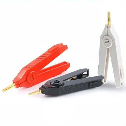 Ferramentas DIY de Grampo de Teste Cinza/Preto/Vermelho 90mm Jacarés Clipes LCR Clipe de Resistência de Cobre Abertura Jacarés Bico de Pato