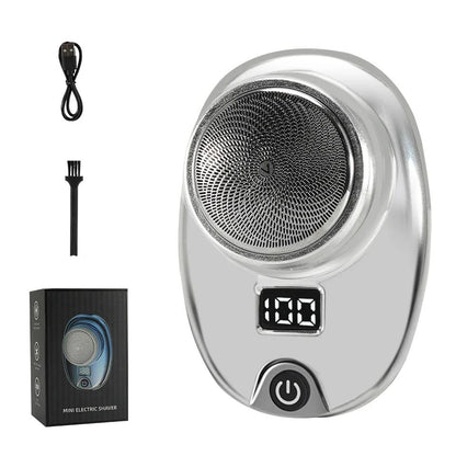 Portable Mini Electric Rechargeable Shaver Digital Power Display Mens Razor Waterproof Cordless Razor Beard Shaver for Face Body