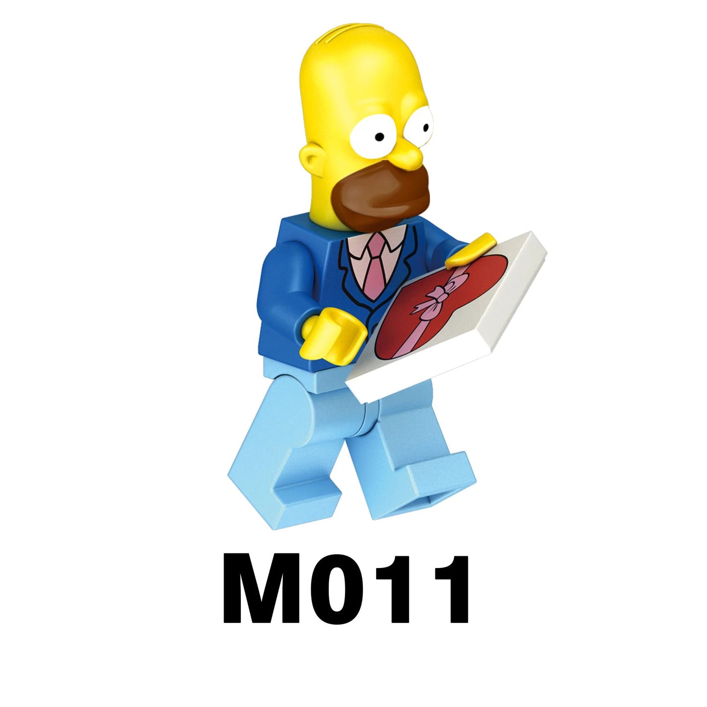 Blocos de Montar Desenho Animado Comédia Família Simpson Mini Bonecos Montáveis Blocos de Construção Brinquedos mold king boneco de ação
