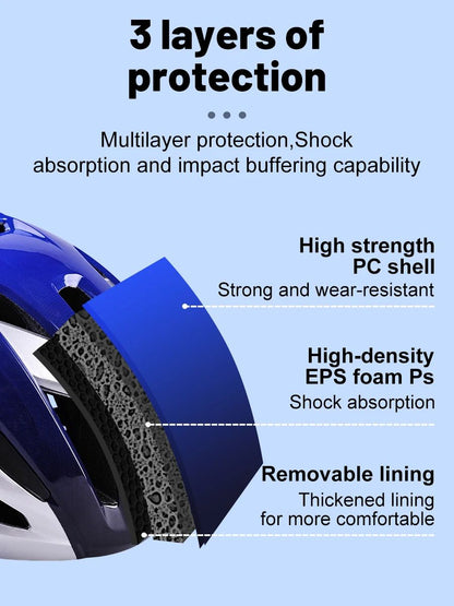 X-TIGER Bicycle Helmet Man Women Breathable Ultra-light One-piece Molding Helmets Shockproof Adjustable MTB Road Cycling Helmets