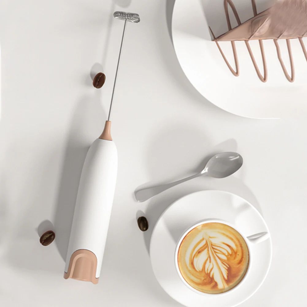 Batedor de Leite Elétrico Portátil Automático para Ovos Batedor de Café Cappuccino Batedor de Creme Espumador Misturador de Cozinha Agitador