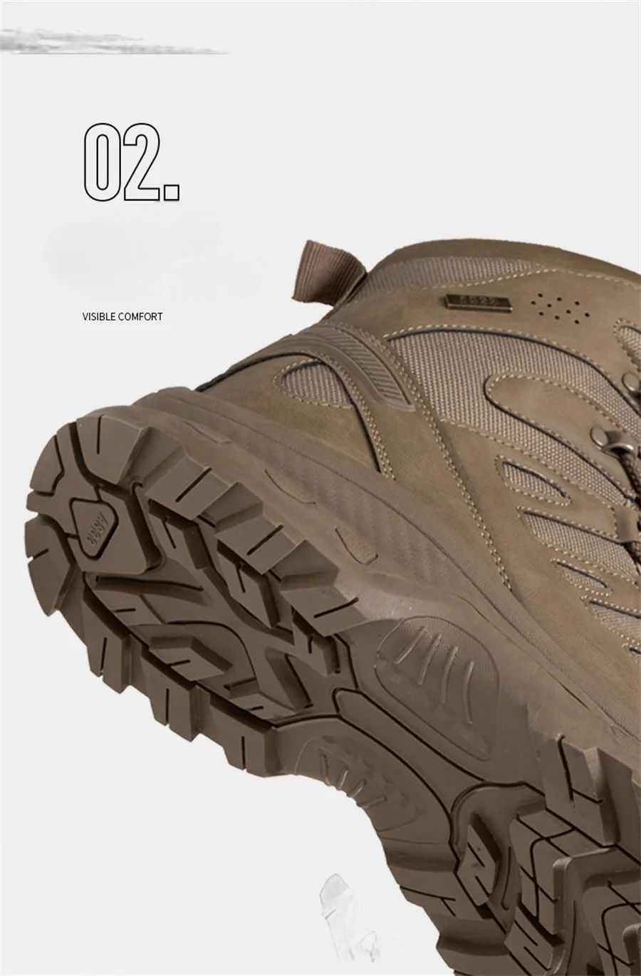 High Top Waterproof Men's Tactical Boots Hiking Shoes Large Size 47 Outdoor Sneakers Hiking Boots Non Slip Motorcycle Boots Men