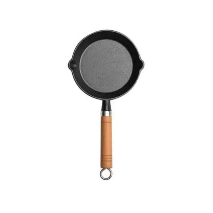 Frigideira de Ferro Fundido 26cm, Antiaderente sem Revestimento, para Ovos, Panquecas, Crepes, Bife, Fogão a Gás e Indução, Utensílio de Cozinha