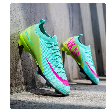 New Men's Football Boots Training Cleats Sneakers Soccer Shoes Wholesale FG Top Quality Non-Slip Drop Shipping Unisex Adult