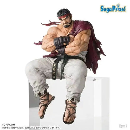 Figura SEGA Street Fighter 6 Chokonose Premium Ryu/Chun-Li Coleção de Brinquedos Presentes Modelo Enfeites Estátua