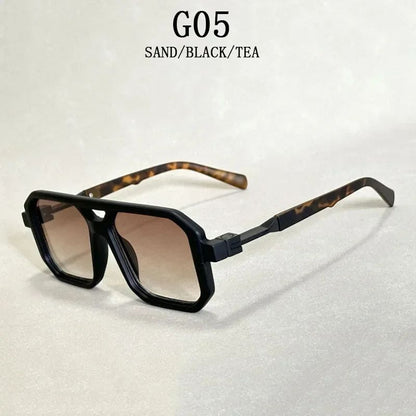 Óculos de Sol Vintage 2025 Proteção Solar Masculinos Quadrados Estilo Retrô Femininos da Moda Gafas De Sol