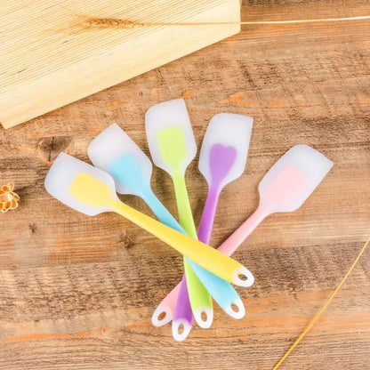 Espátula de Silicone Creme Manteiga Cozinha Cozimento Espátula Utensílios Resistentes ao Calor Raspador Decorador Ferramentas Translúcidas para Cozinha e Confeitaria