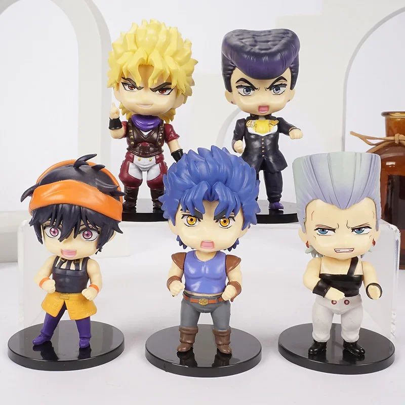 JoJo's Bizarre Adventure Jonathan Dio Higashikata Josuke Narancia Ghirga Pierre Q Versão Figuras Modelo Brinquedos Bonecas Presente