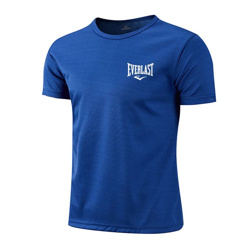 2025 Men's Summer Exercise Trainning Boxing T-shirts High Grade Breathable Quick Dry Short Sleeved Top Marathon Gym Fitness Tees
