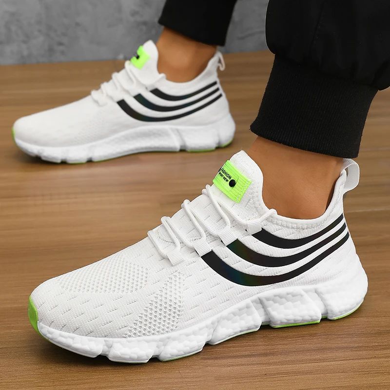 Tênis Esportivo Masculino Casual Leve Respirável Antiderrapante Calçados para Corrida e Caminhada ao Ar Livre Tênis Esportivo para Jogging