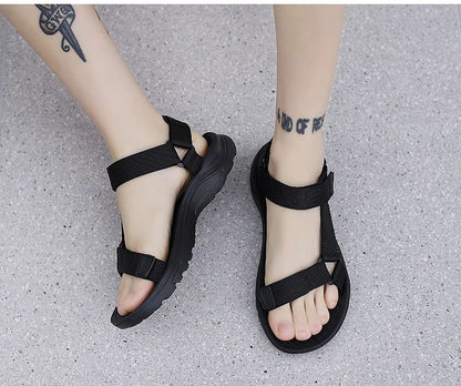 Men Sandals Non-slip Summer Flip Flops High Quality Outdoor Beach Slippers Casual Shoes Cheap Men's shoes Water Shoes 9072