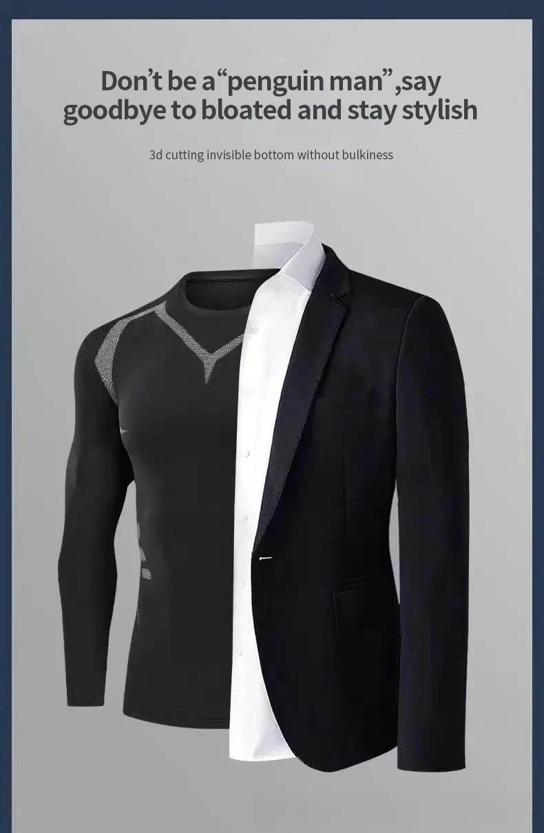 Men's Thermal Plush Base Layer Set Winter Thickened Running Trainning Quick Drying Clothes Fitness Tight Sports Men's Sweats Set