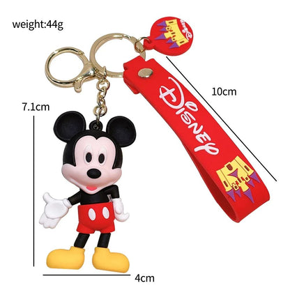 Disney Anime Mickey Chaveiro Desenho Animado Stitch Fofo Minnie Chaveiro Estudante Bolsa Pendurada Chaveiro Carro Tudo-a-ver Presentes de Natal
