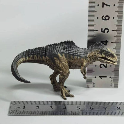 Brinquedo Modelo de Dinossauro da Série Jurassic Park Cabeça e Cauda Móveis com Selo de Aço Presente Infantil Enfeite de Mesa Feito à Mão