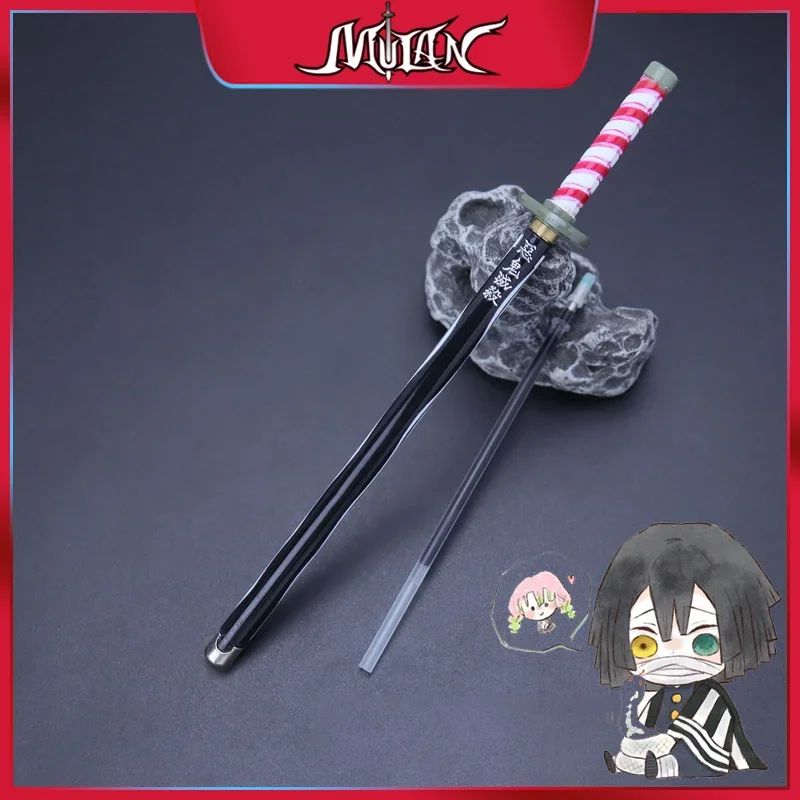 Caneta espadada de ponta de feltro de 7,5 polegadas Demon Slayer Nichirin, modelo de liga de espada, caneta katana Tanjirou, arma de anime Kimetsu No Yaiba, brinquedo Rengoku