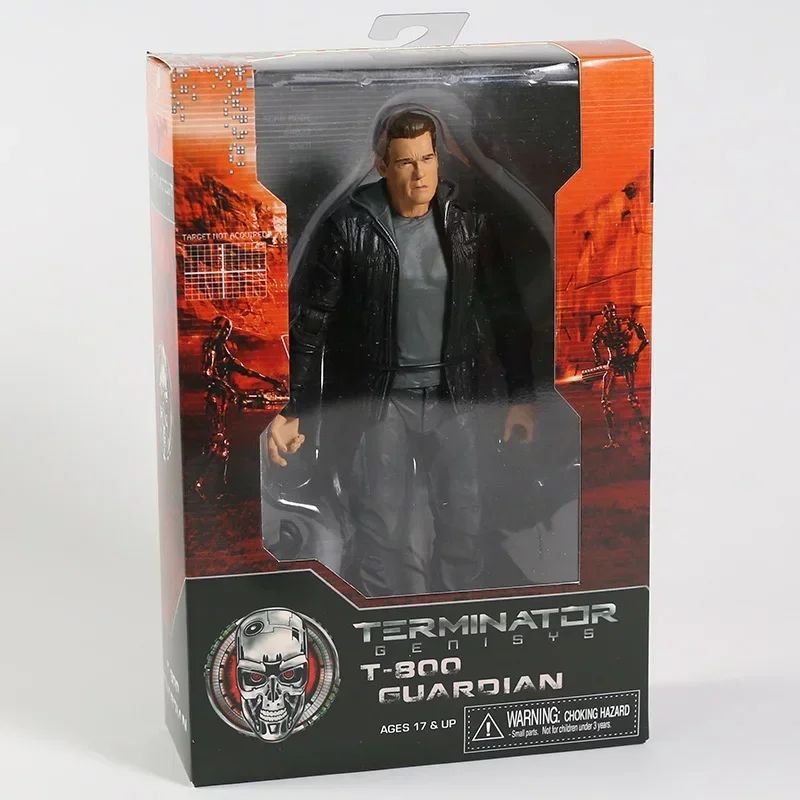 NECA Terminator Genisys T-800 Guardian Endoskeleton Articulações Figura de Ação Móvel Modelo Brinquedo